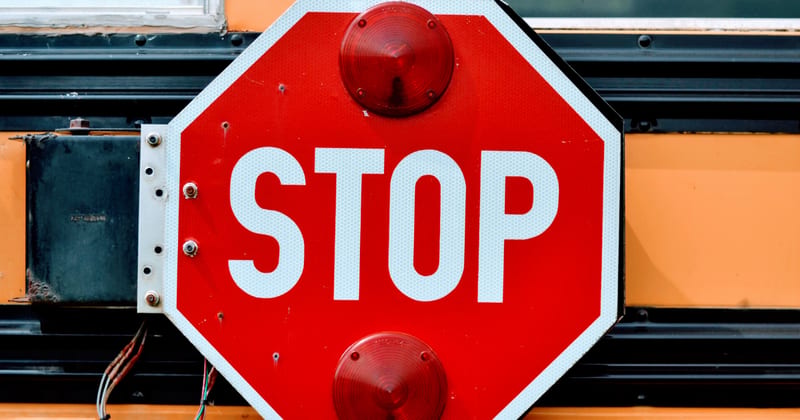 School Bus Stop Sign