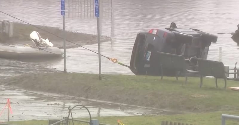 Submerged Jeep
