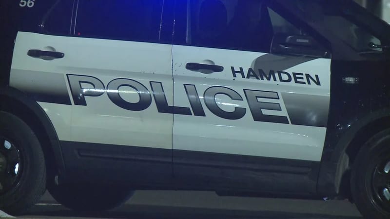 A Hamden Police Department cruiser