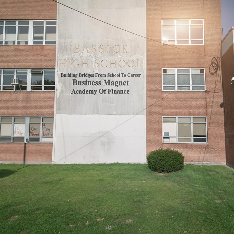 Bassick High School in Bridgeport